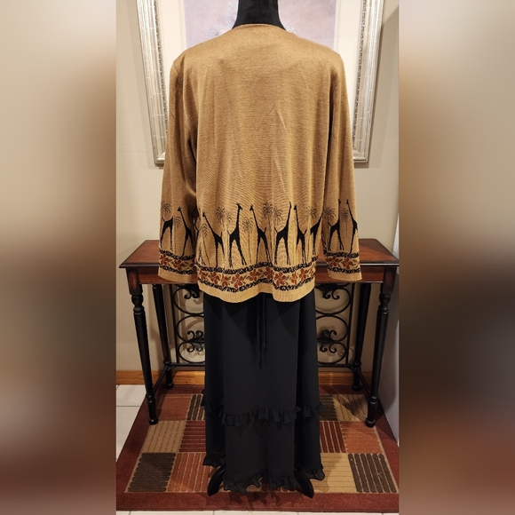 Alfred Dunner Cardigan Sweater Giraffes 🦒 😍 - Picture 3 of 6